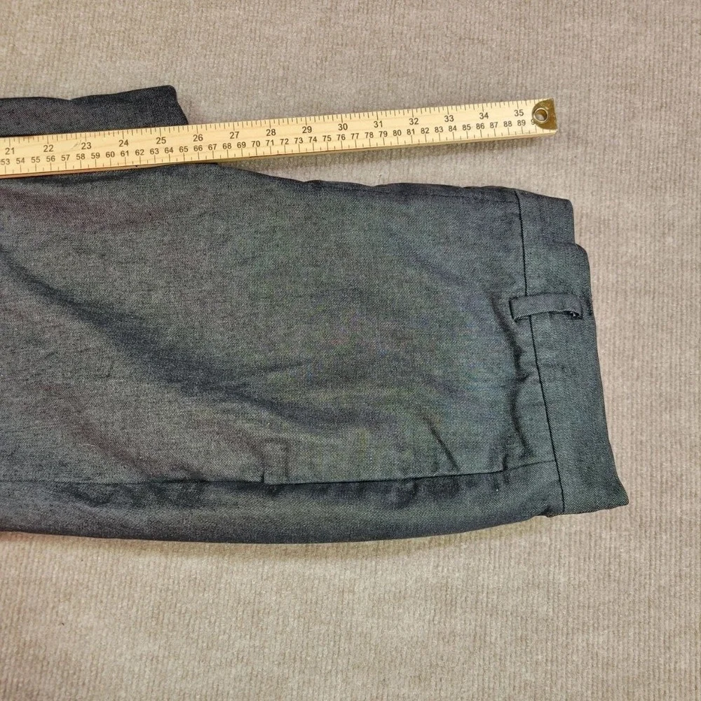 Banana‎ Republic Dress Pants Mens 32x26 Gray Straight Leg Flat Front Trousers